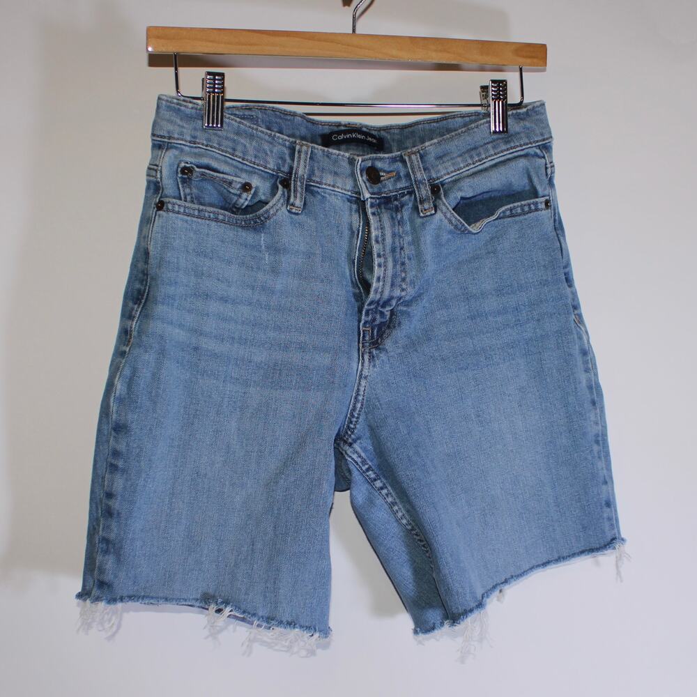Vintage Calvin Klein Jeans Cotton Jorts With Distressing Size 4/27
